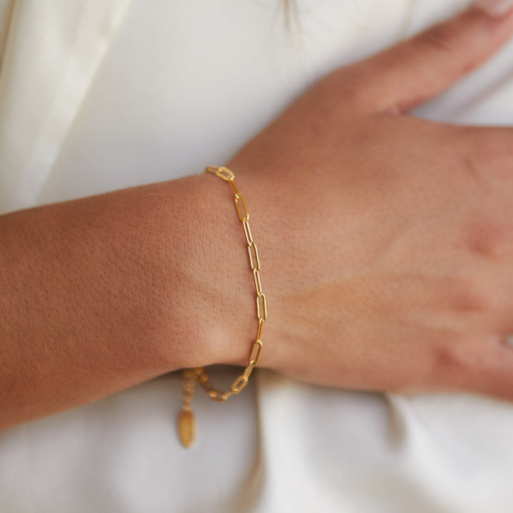 Paperclip Switch Bracelet - Nova-Gold-The Livary