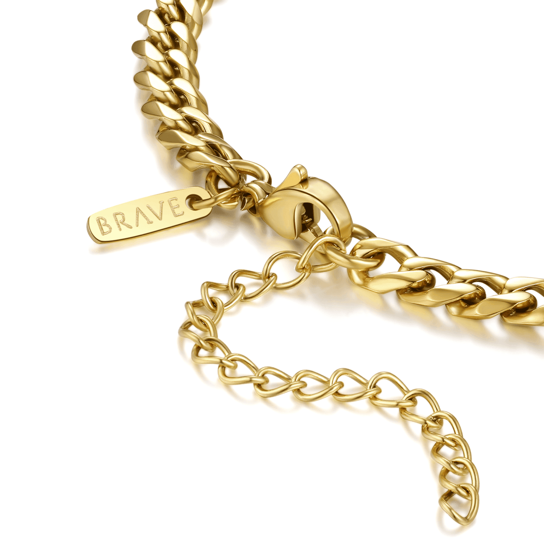 Stylish Cuban Link Necklace - Noah-Silver-0.12 in-The Livary