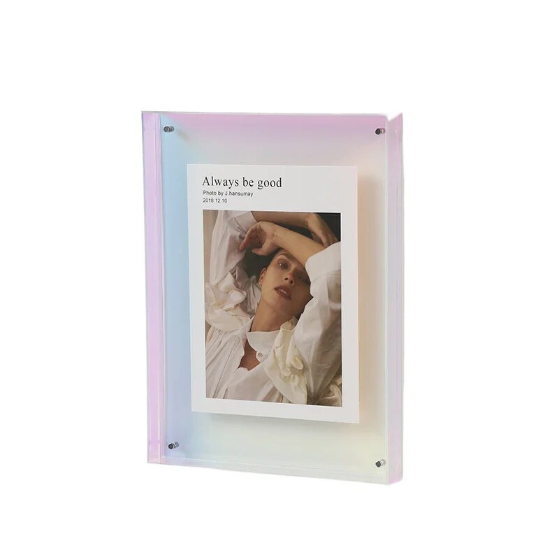 Coloured Transparent Photo Frame – FramePop-Blue-11x14cm-The Livary