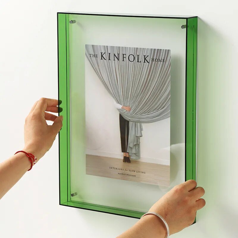 Coloured Transparent Photo Frame – FramePop-Green-11x14cm-The Livary