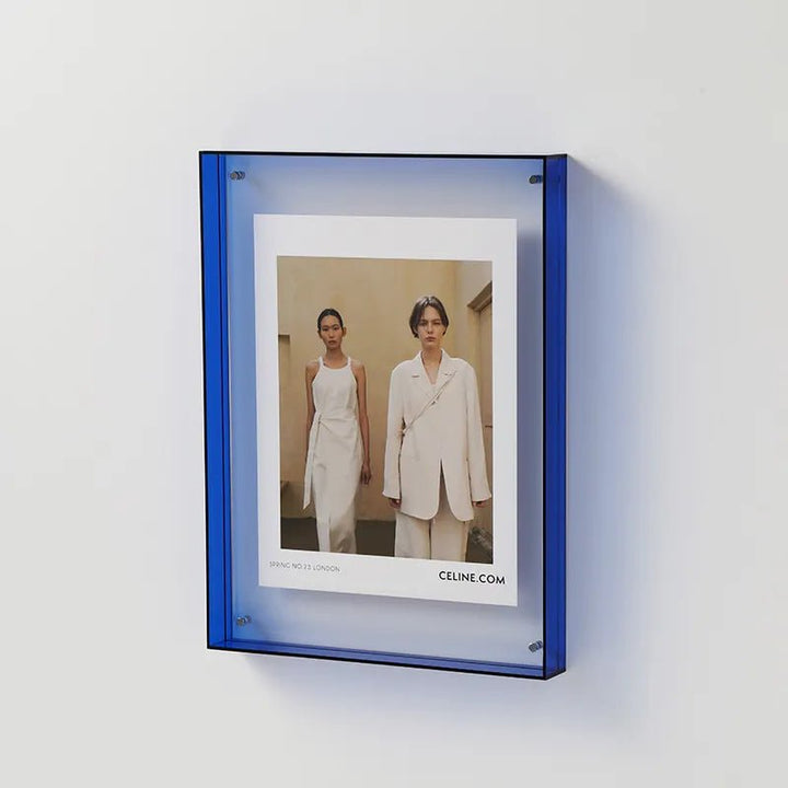Coloured Transparent Photo Frame – FramePop-Blue-11x14cm-The Livary