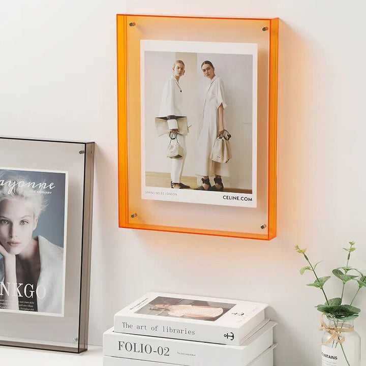 Coloured Transparent Photo Frame – FramePop-Blue-11x14cm-The Livary