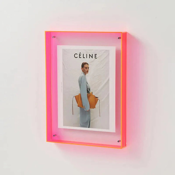 Coloured Transparent Photo Frame – FramePop-Light red-11x14cm-The Livary