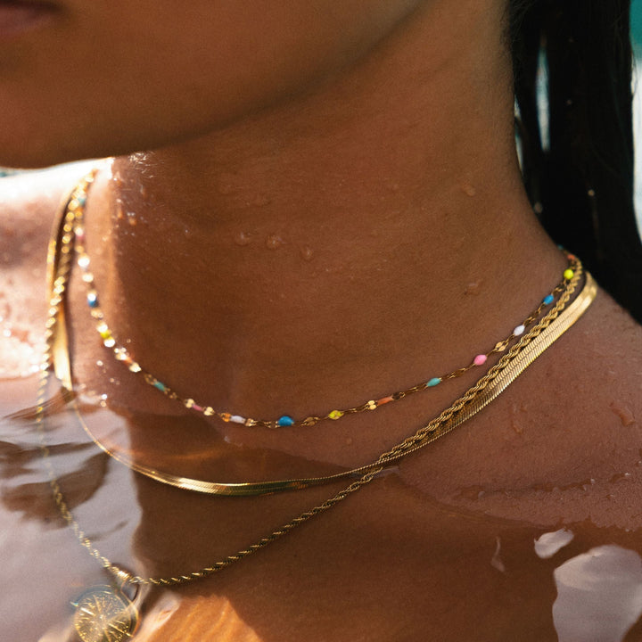 Rainbow Choker - Selina-Gold-The Livary