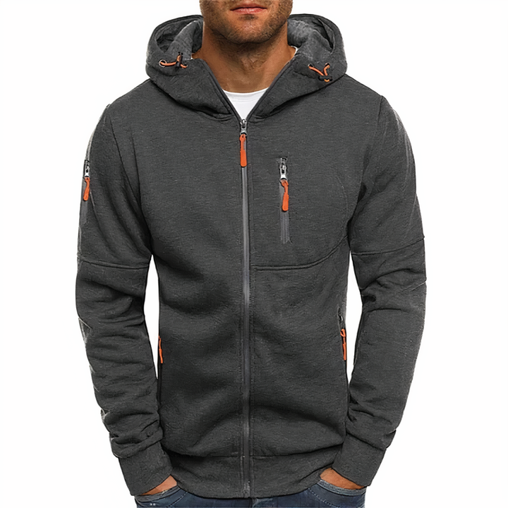 Fashionable zip-up hoodie - Markus