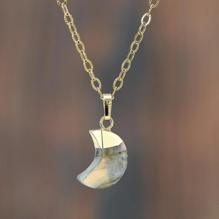Moonstone Healing Necklace – Celestina-Labradorite-The Livary