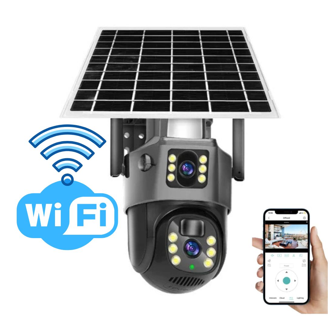 Wireless 4K Security Camera with Solar Panel – DualGuard 4K-4G-The Livary