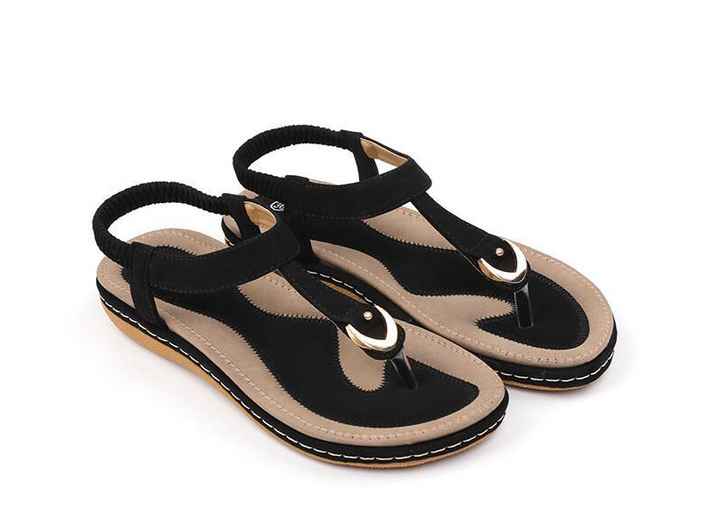 Comfortable summer shoes with a heel for ladies – Marisa (Now 1+1 Free!)-Black-3.5-The Livary