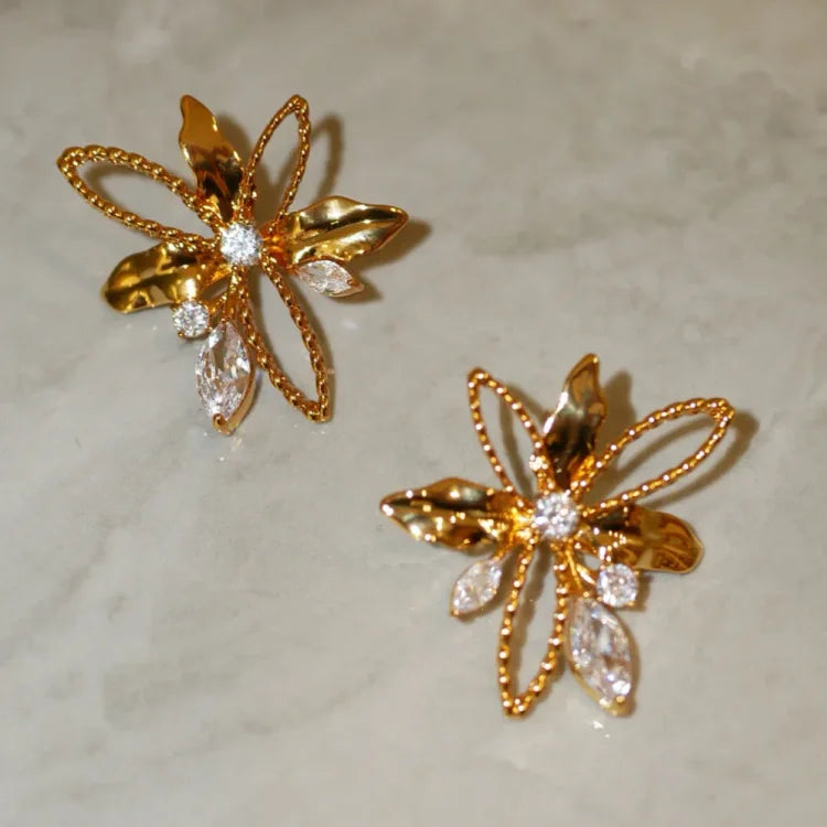 Lilypad Earrings - Floriana-The Livary