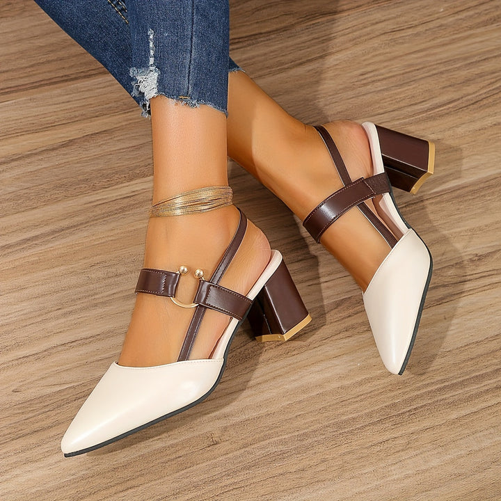 Orthopaedic Stylish Heels – Gabrielle-Beige-3-The Livary