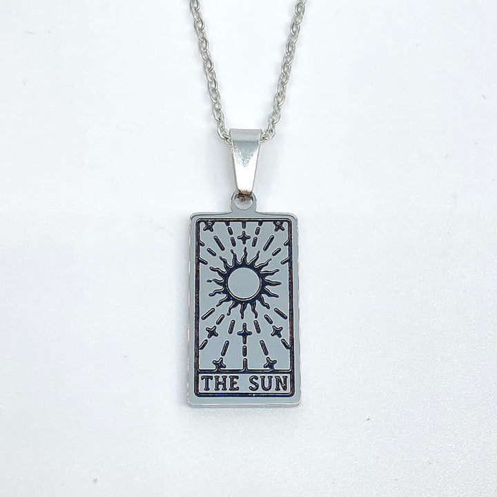 Vintage Tarot Card Lucky Charm - Seraphina-Sun-Silver-The Livary