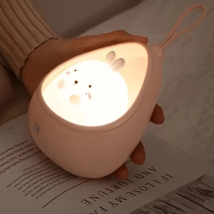 Animal Night Light - PurrLight-Pink-Katje-The Livary