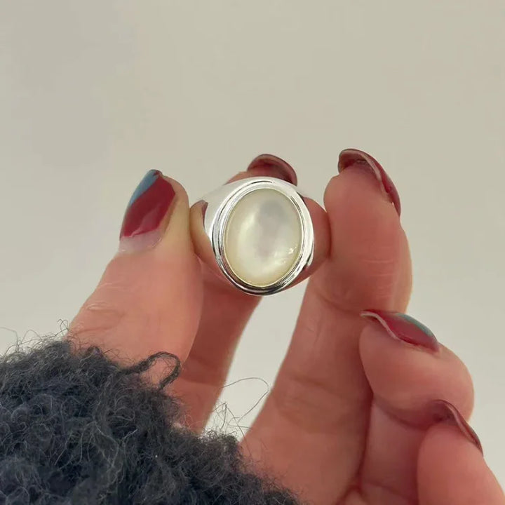 Pinctada Albina Silver Ring - Isla-5-The Livary