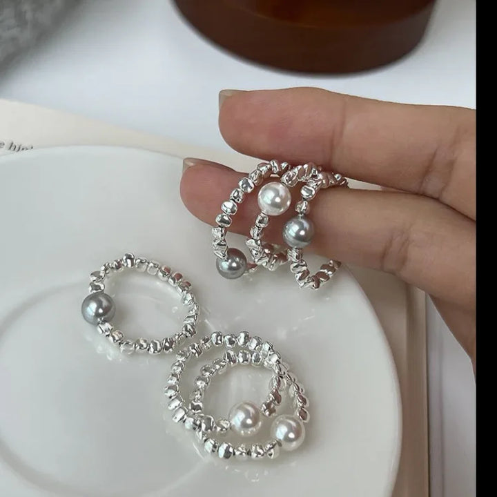 Galaxy Pearl Ring - Stella-White-5-The Livary