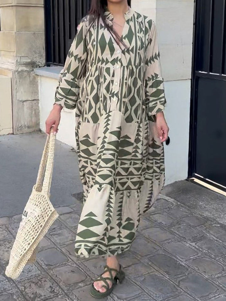 Airy maxi dress – Emilia-Green-S-The Livary