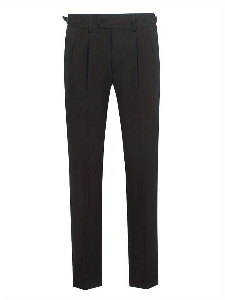 Lightweight Black Business Trousers for Men - Finn-S-The Livary
