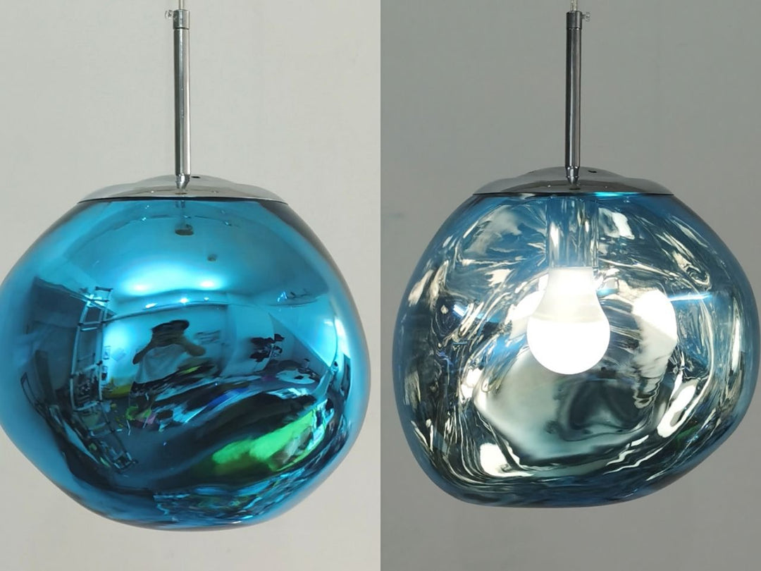 Modern LED Pendant Lamp – Lumaé-Blue-15CM-The Livary