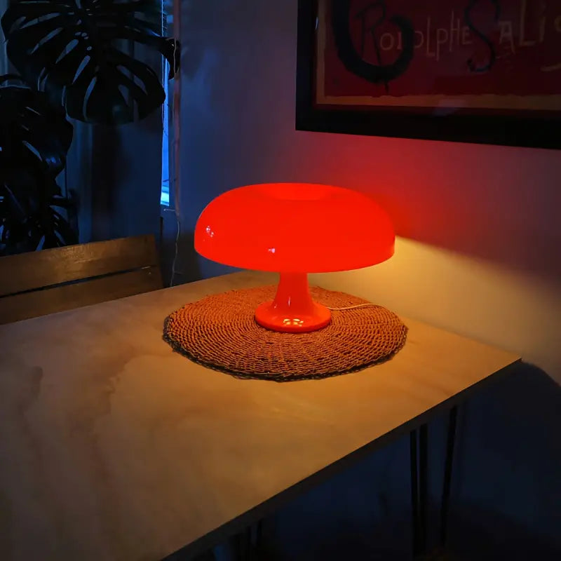 Portable & Luxury Mushroom Table Lamp - LumiShroom-Orange-The Livary