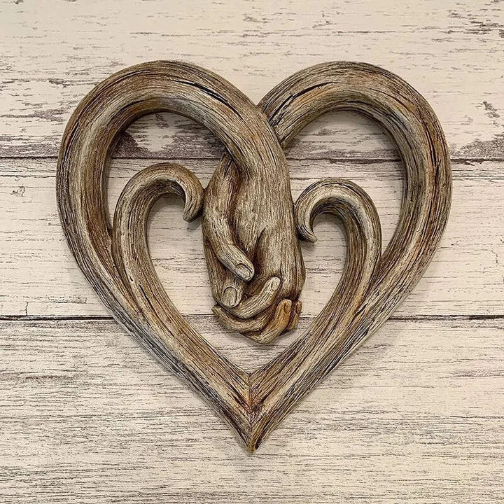 Wooden Heart Wall Decoration - ForeverTouch-The Livary