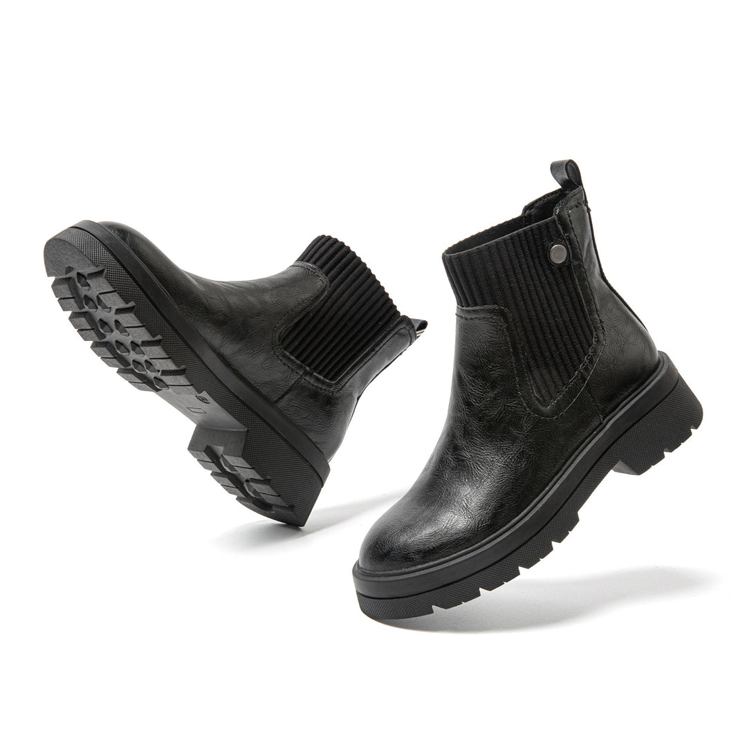 Flexible Short Ladies Boots - Elin-Black-3.5-The Livary
