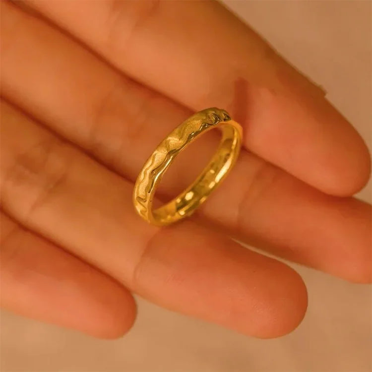 Stylish Golden Honey Ring - Sienna-5-The Livary