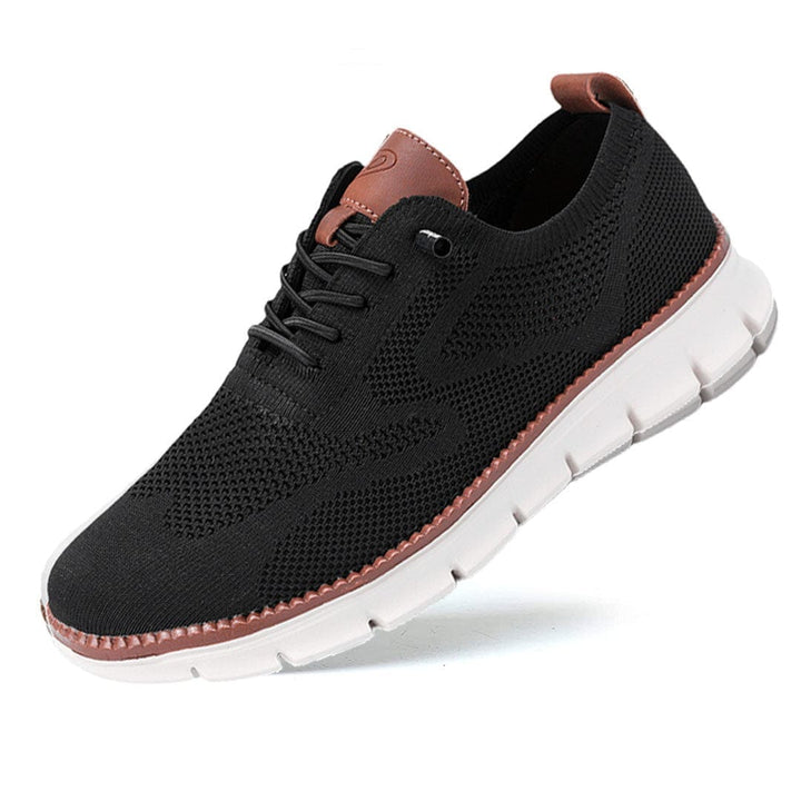 Breathable & Ultra-Comfortable Men's Sneakers in Minimalist Design – Elias-Black-6-The Livary