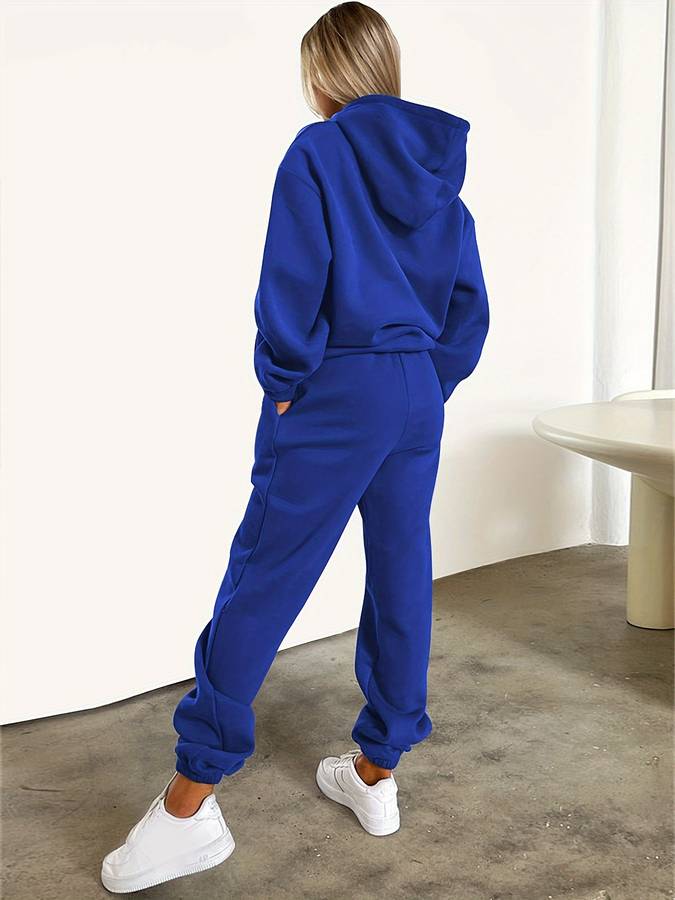 Casual Women's Sweatpants & Sweater Set - Harper-Black-S-The Livary