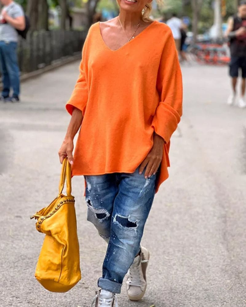 Oversized Sweater - Mira-XS-The Livary