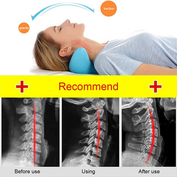Ergonomic Neck Massage Cushion without Power – NeckEase Stretch-The Livary