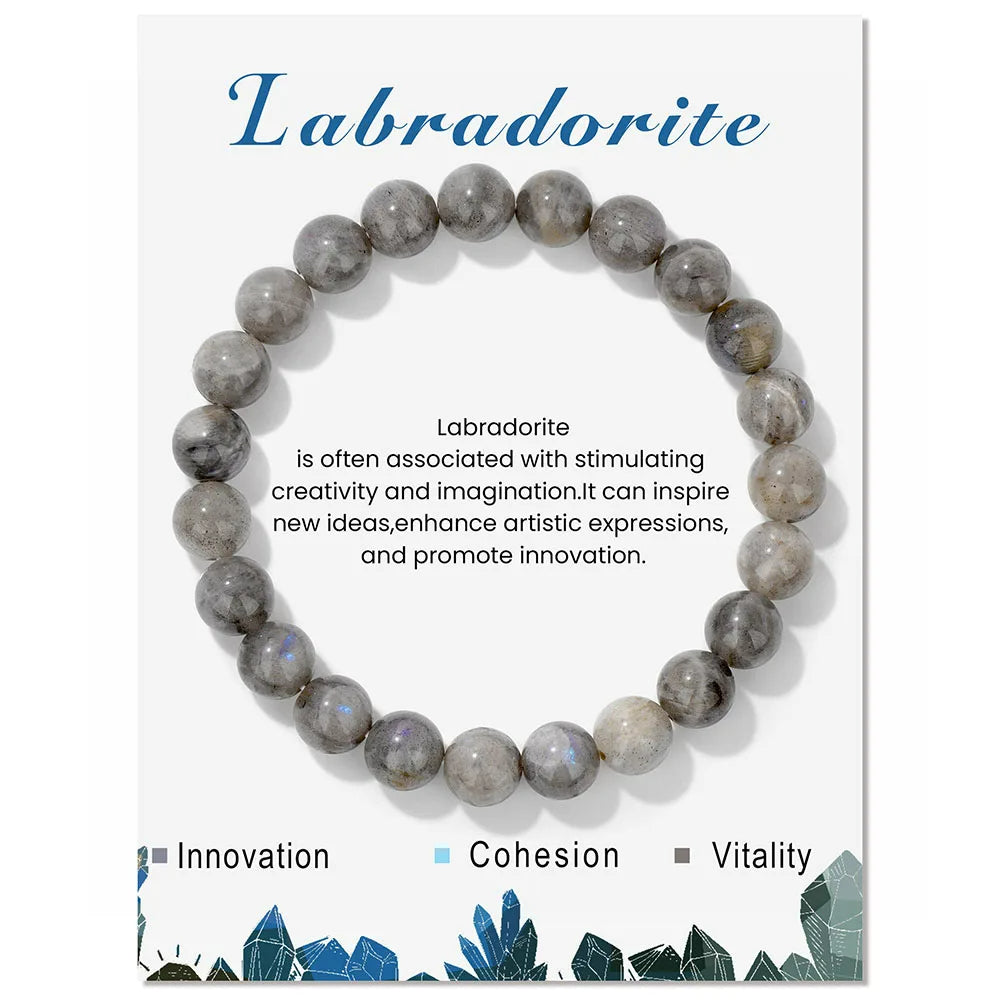 Natural Crystal Healing Energy Bracelet - Aria-Amazonite-The Livary
