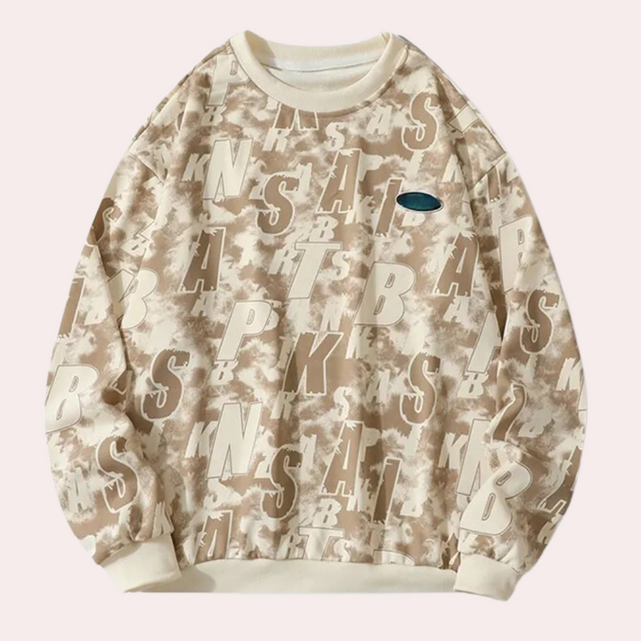 Luxury Sweatshirt for Men - Miles-Khaki-S-The Livary