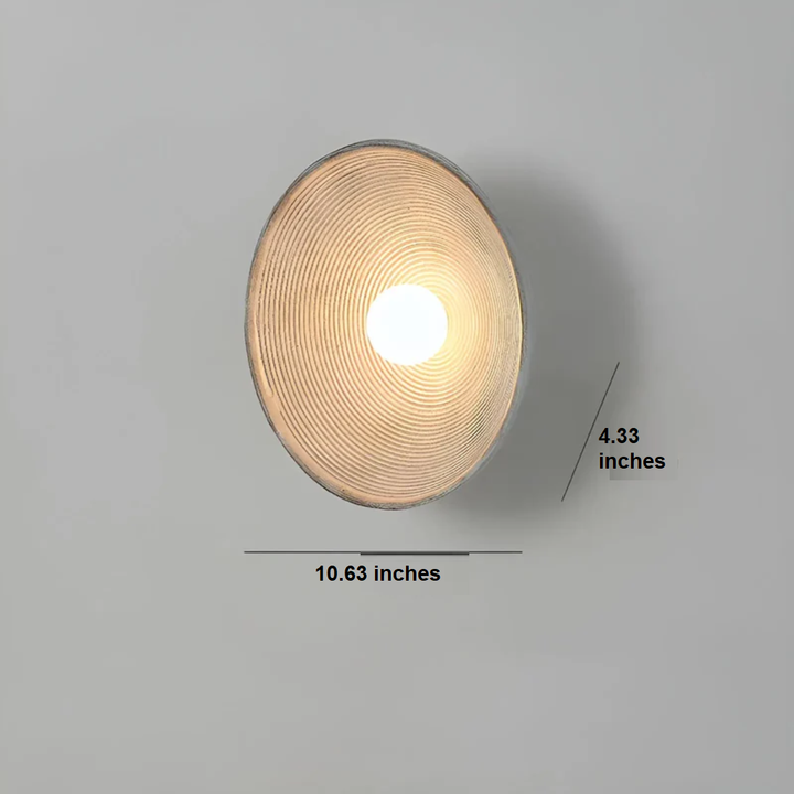 Japanese Wabi-Sabi Wall Lamp - ZenGlow Disc