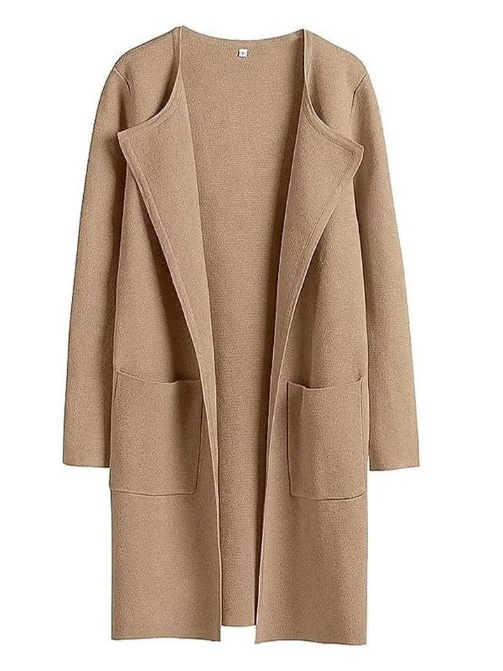 Stylish Ladies' Cardigan - Djamila-Brown-S (36)-The Livary