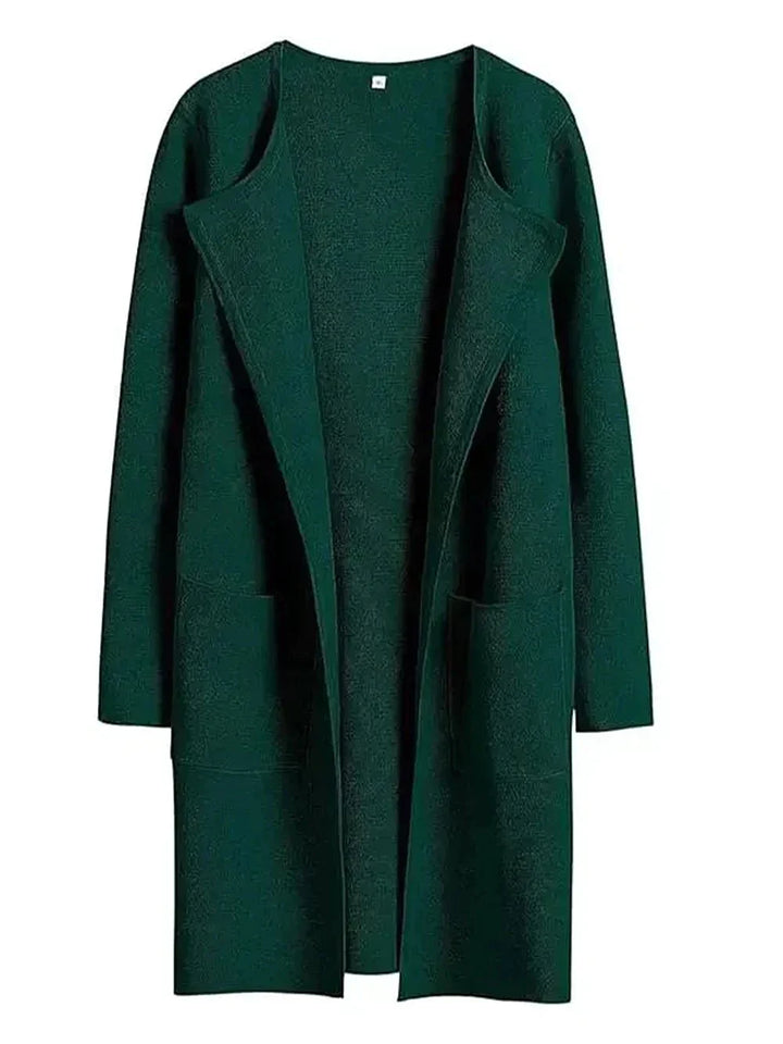 Stylish Ladies' Cardigan - Djamila-Dark Green-S (36)-The Livary