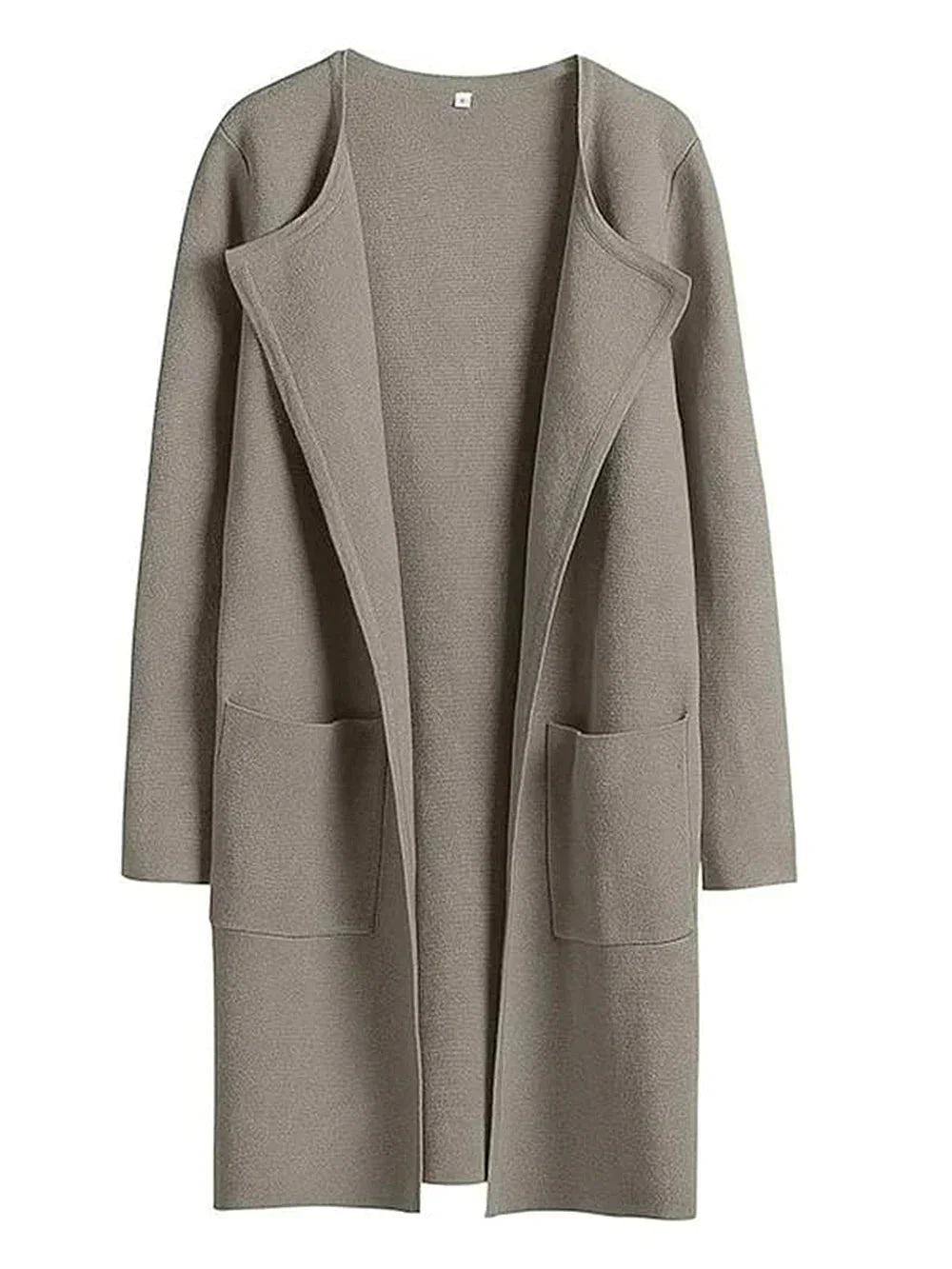 Stylish Ladies' Cardigan - Djamila-Taupe-S (36)-The Livary