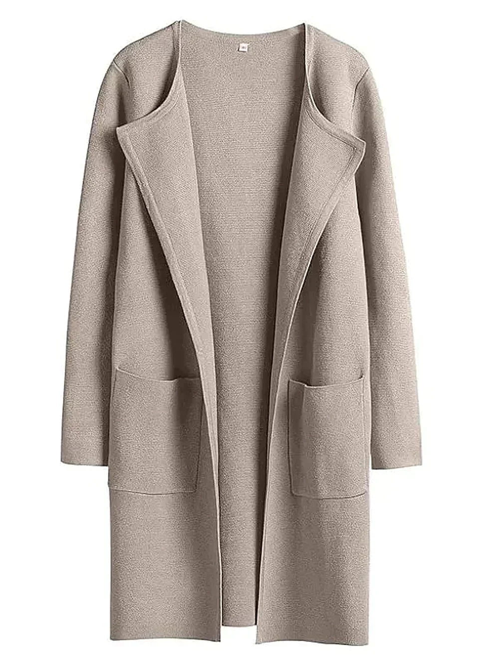 Stylish Ladies' Cardigan - Djamila-Grijs Abrikoos-S (36)-The Livary