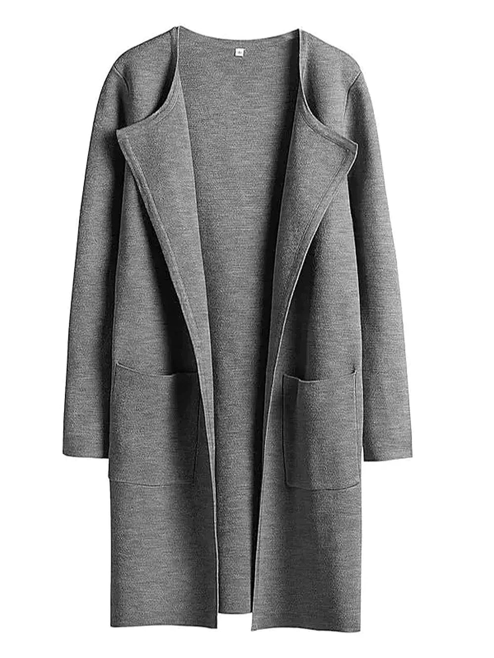 Stylish Ladies' Cardigan - Djamila-Dark Grey-S (36)-The Livary