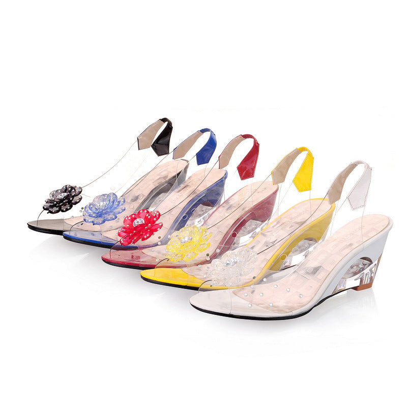 Sparkling wedge sandals – Sofia-Black-2.5-The Livary