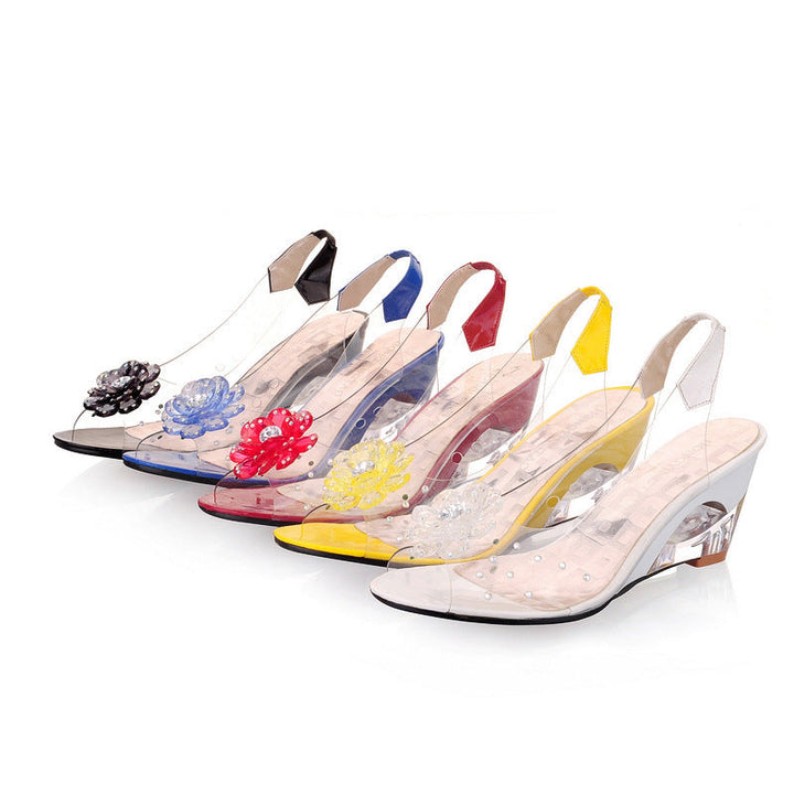 Sparkling wedge sandals – Sofia-Black-2.5-The Livary