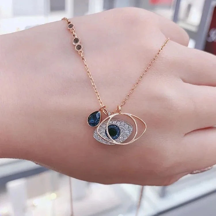 Evil Eye Necklace and Bracelet Set - Amira-Chain-The Livary