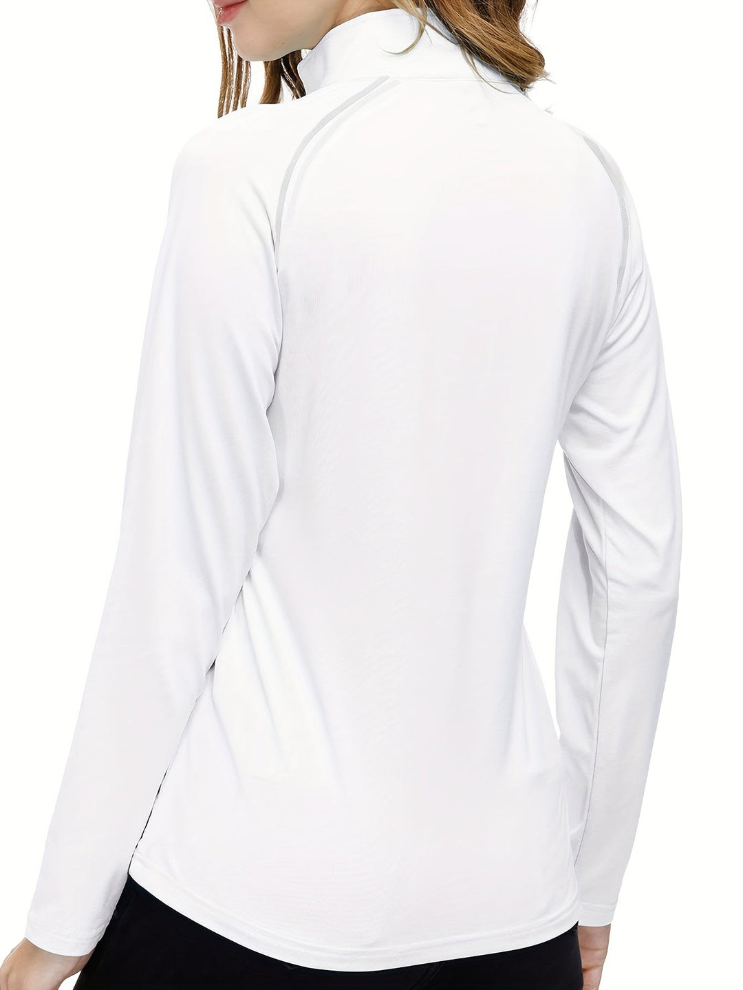 Long Sleeve Sports Shirt for Women - Nadira-Black-S-The Livary