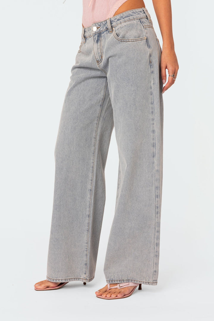 Ladies' Denim Trousers with Relaxed Fit - Skylar-S-The Livary
