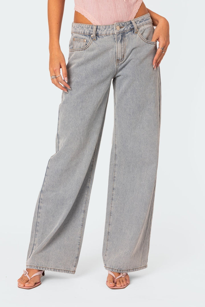 Ladies' Denim Trousers with Relaxed Fit - Skylar-S-The Livary