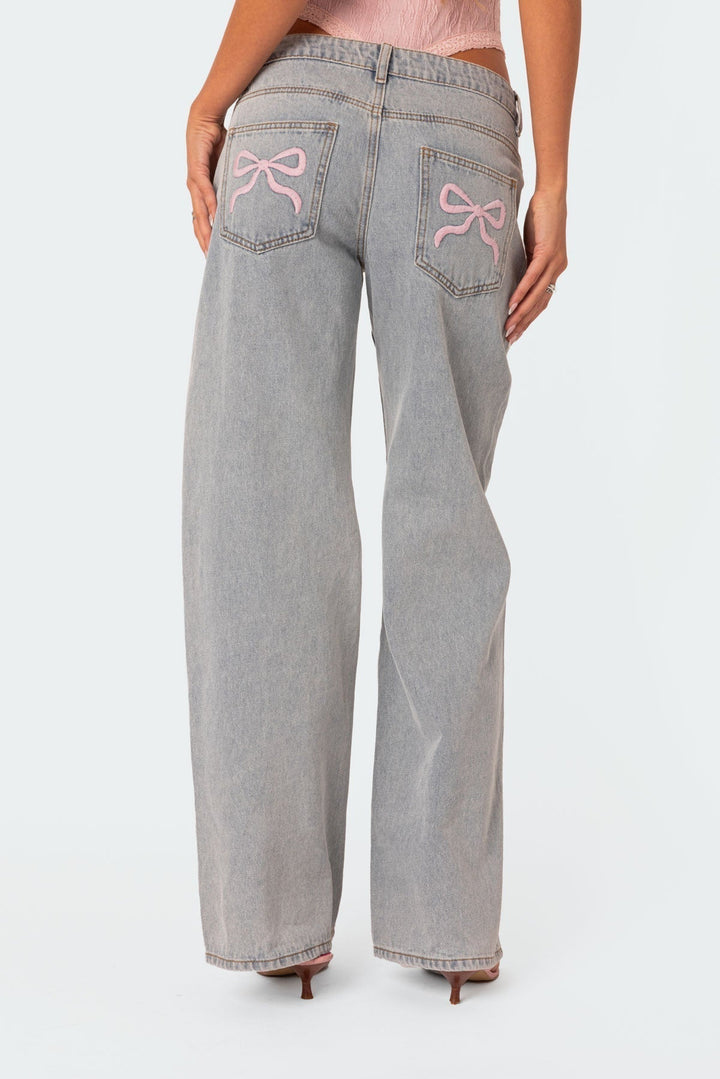 Ladies' Denim Trousers with Relaxed Fit - Skylar-S-The Livary