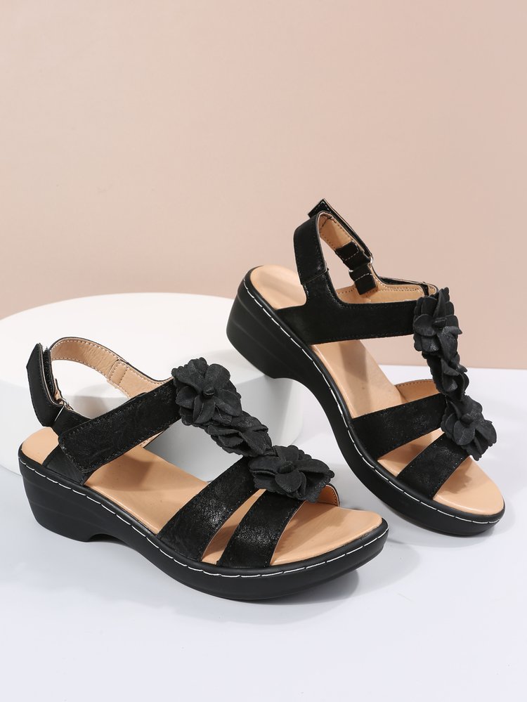 Orthopaedic women's sandals in summer style - Moana-Yellow-3-The Livary