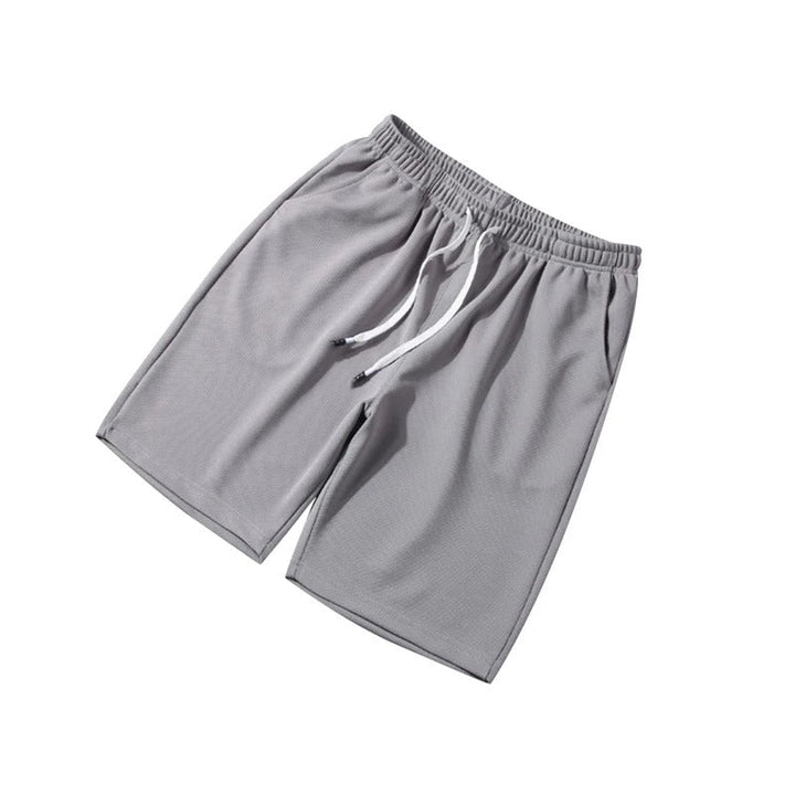 Breathable & lightweight men's leisure shorts for sports & everyday wear – Kiano-Grey-L-The Livary