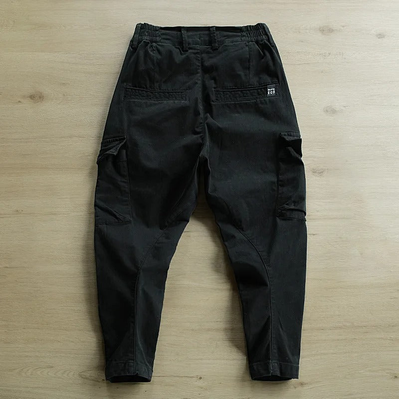 Men's Cargo Outdoor Trousers – Marco-Black-M-The Livary