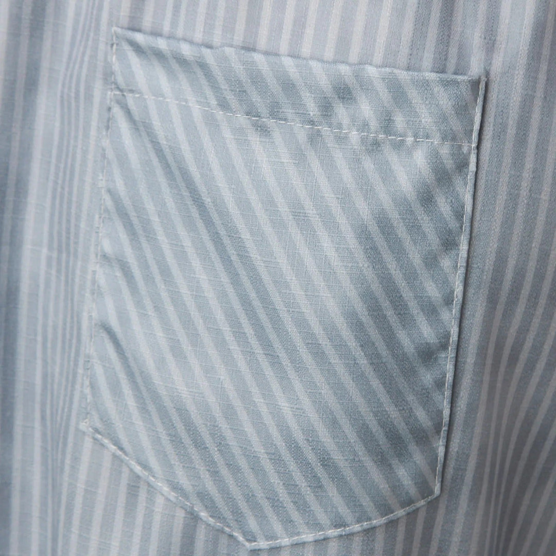 Striped High-Waist Ladies' Trousers with Decorative Buttons – Florence-Gray-S-The Livary