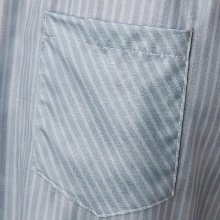 Striped High-Waist Ladies' Trousers with Decorative Buttons – Florence-Gray-S-The Livary