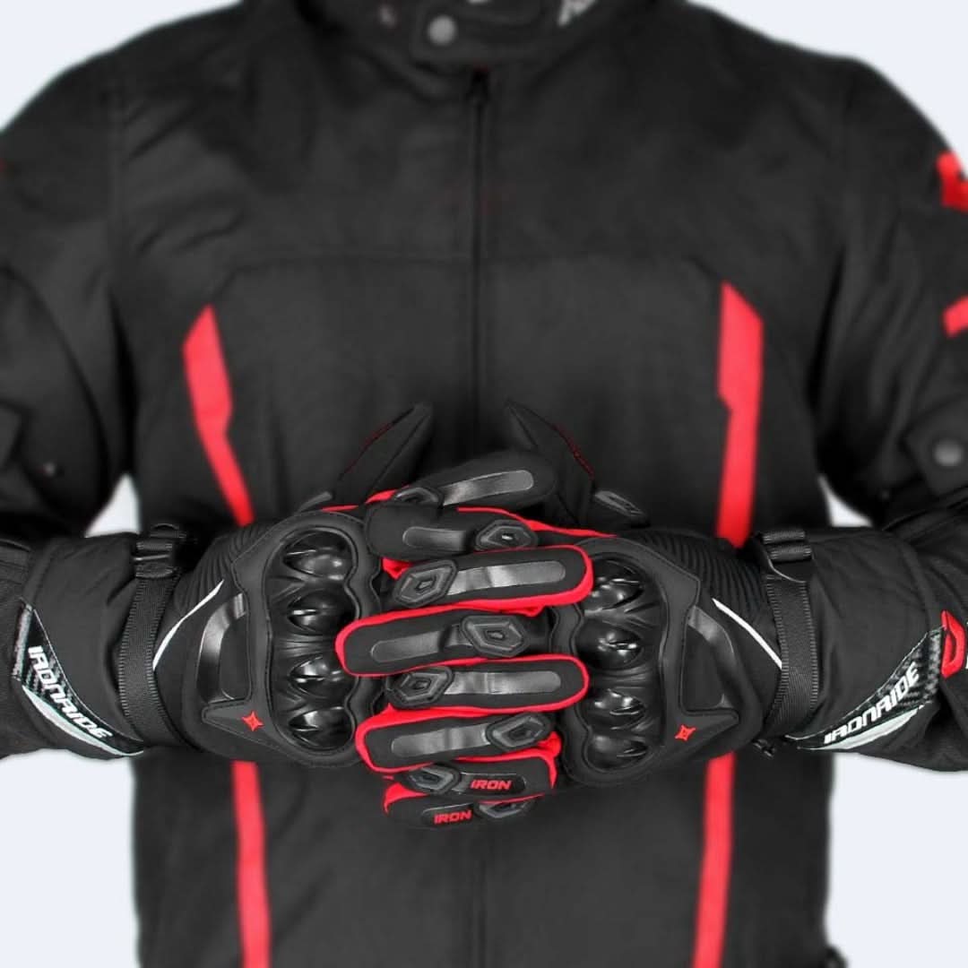 Waterproof Motorcycle Gloves for Winter - ShieldRide-Black-M-The Livary